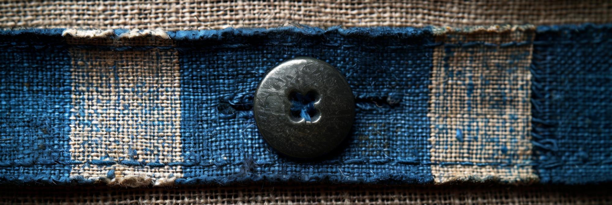 textile repair with visible mend